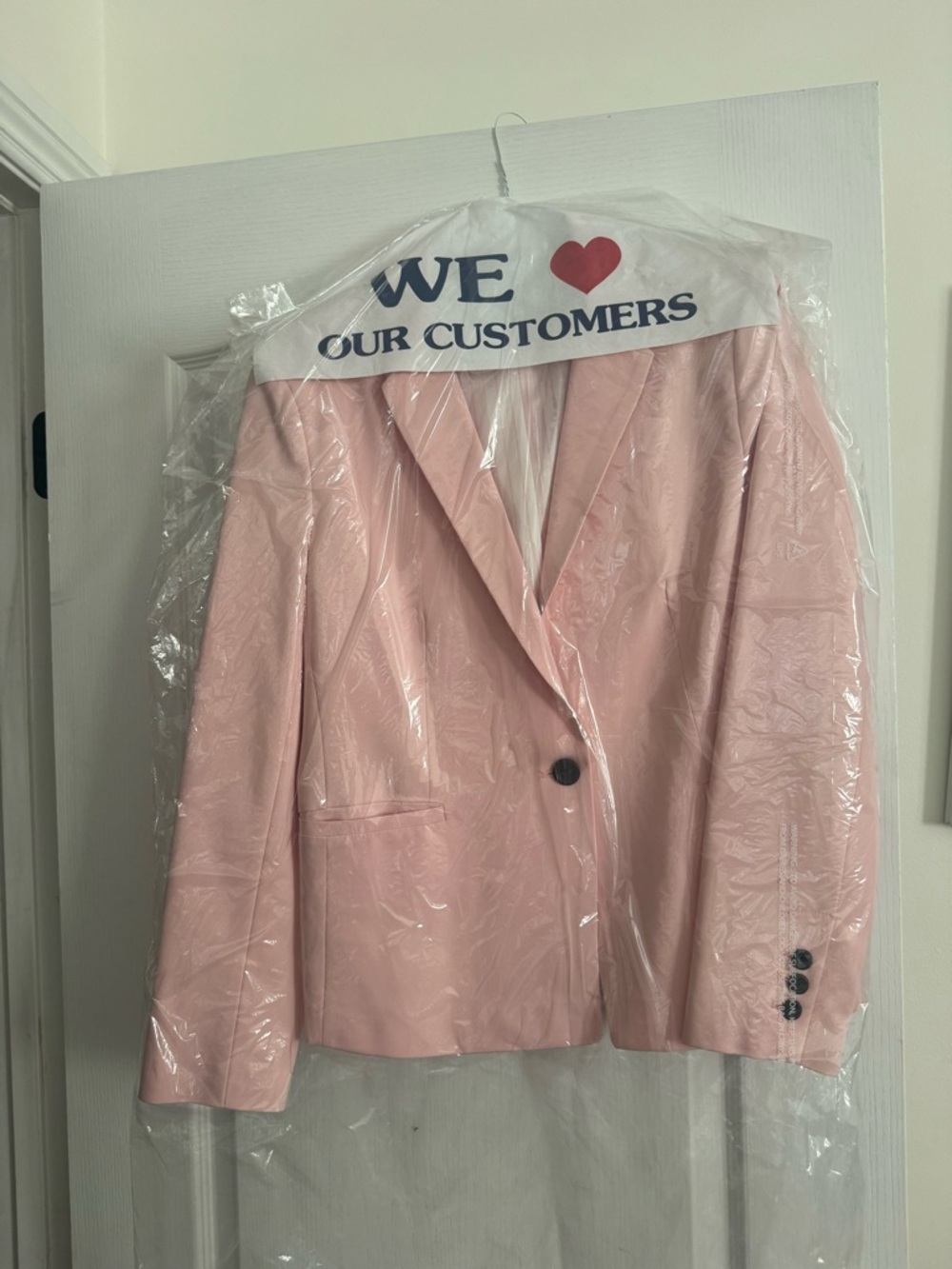 Philosophy Blush Pink Single-Button Women's Blazer